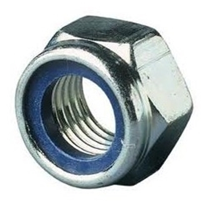 Afbeeldingen van Zelfborg. 6-kantmoer+nylon ring DIN985 ELVZ M14