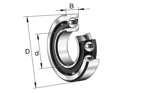 Afbeelding van FAG hoekcontactlager 3213.BD.2HRS.TVH (65x120x38,1